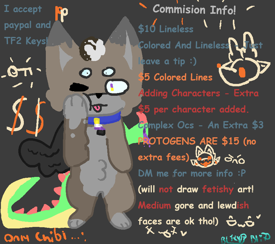 Commision Info Featuring Enbie